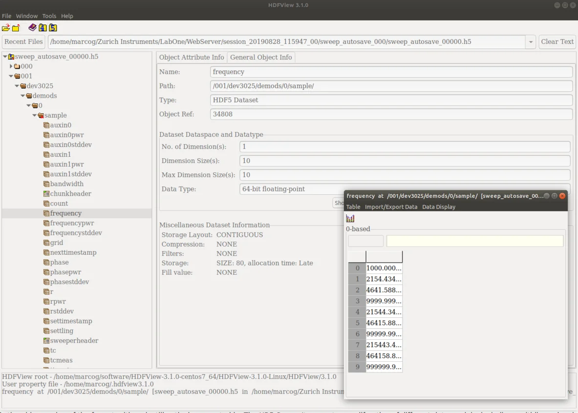 Reloading Data into LabOne Modules