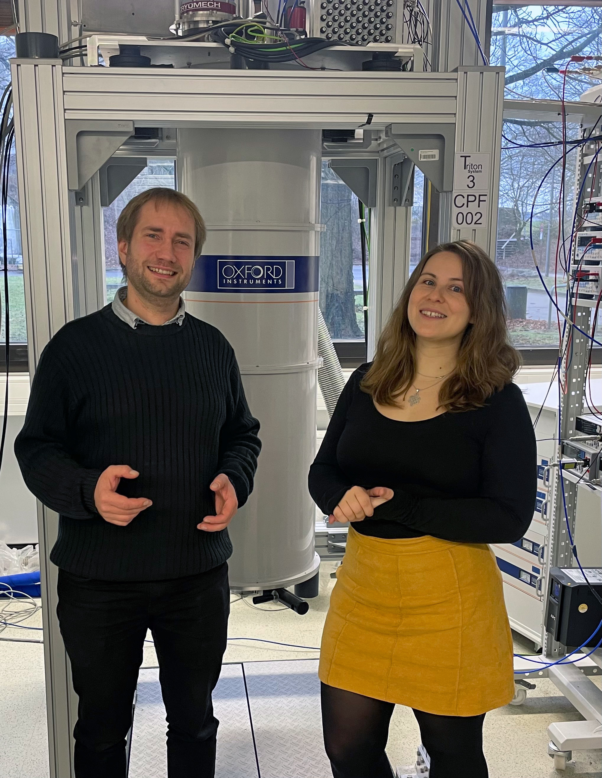Christian Volk (left) and Katrin Hecker (right)