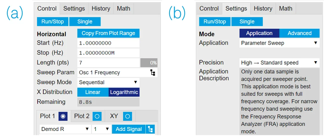 sweeper settings