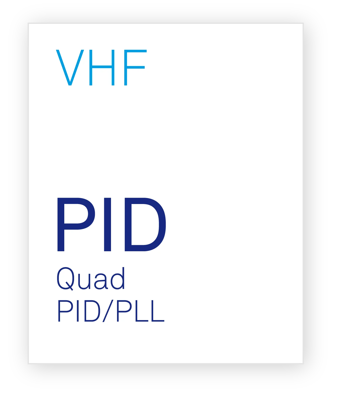 VHF-PID Quad PID/PLL Controller Option